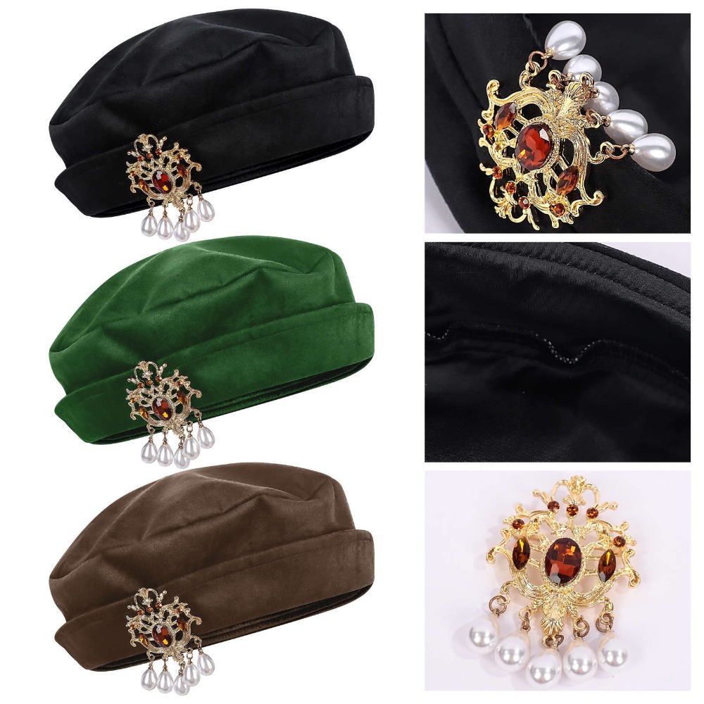 Men Accessories Hat - قبعة بيريه رجالية من العصور الوسطى
