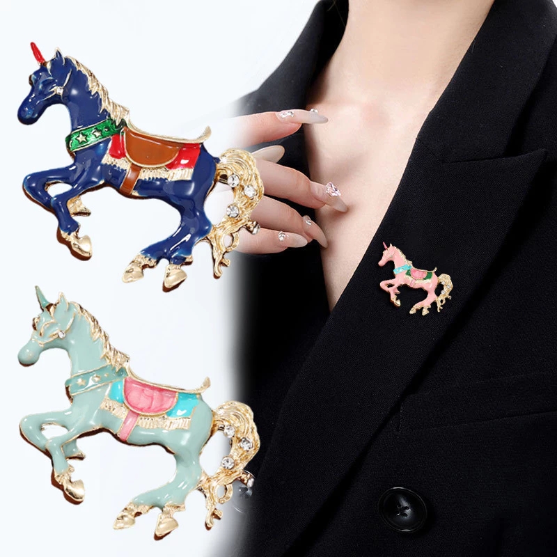 Men Accessories Bouquet - خمر المينا الحصان دبابيس معدنية ستيد