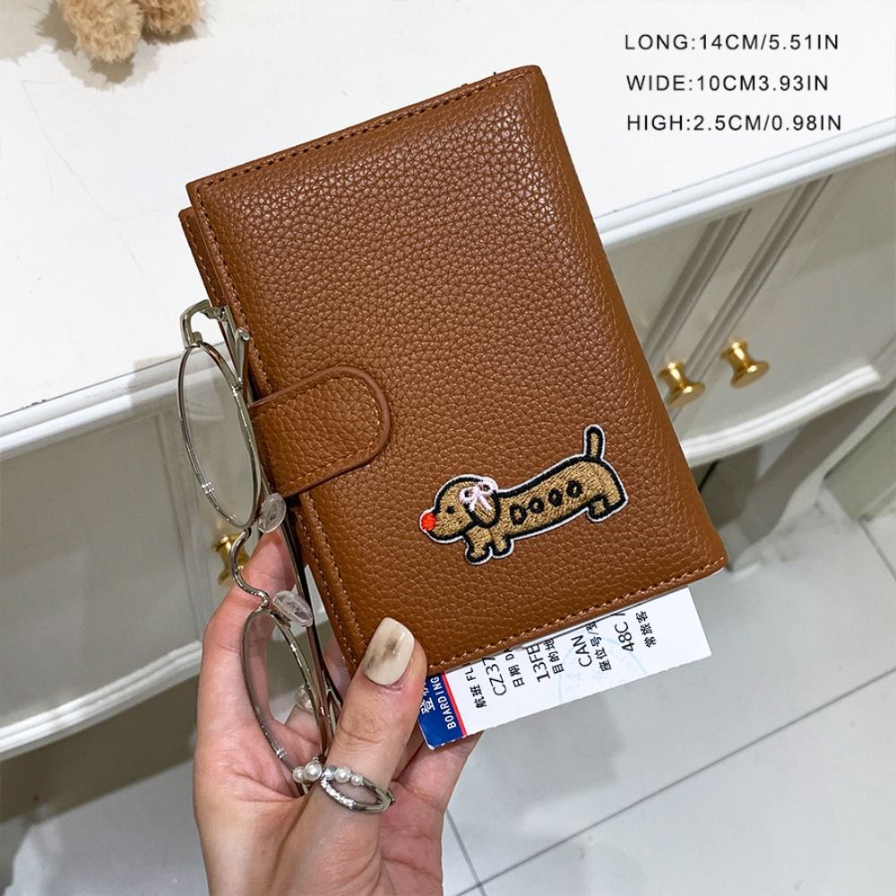 Passport Wallet Rfid - حافظة بطاقات إبداعية من الجلد الصناعي،