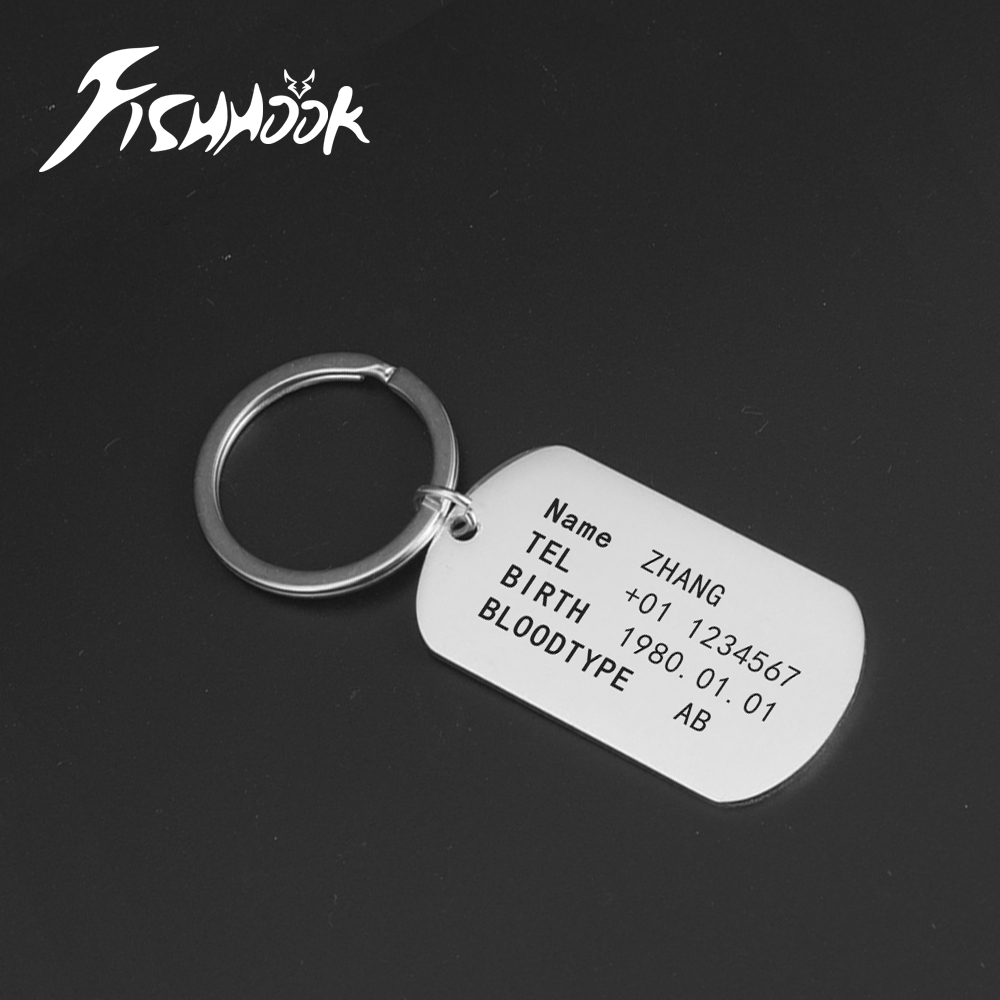 Men Accessories Silver - الجيش العسكري التكتيكية شخصية شريط الهوية