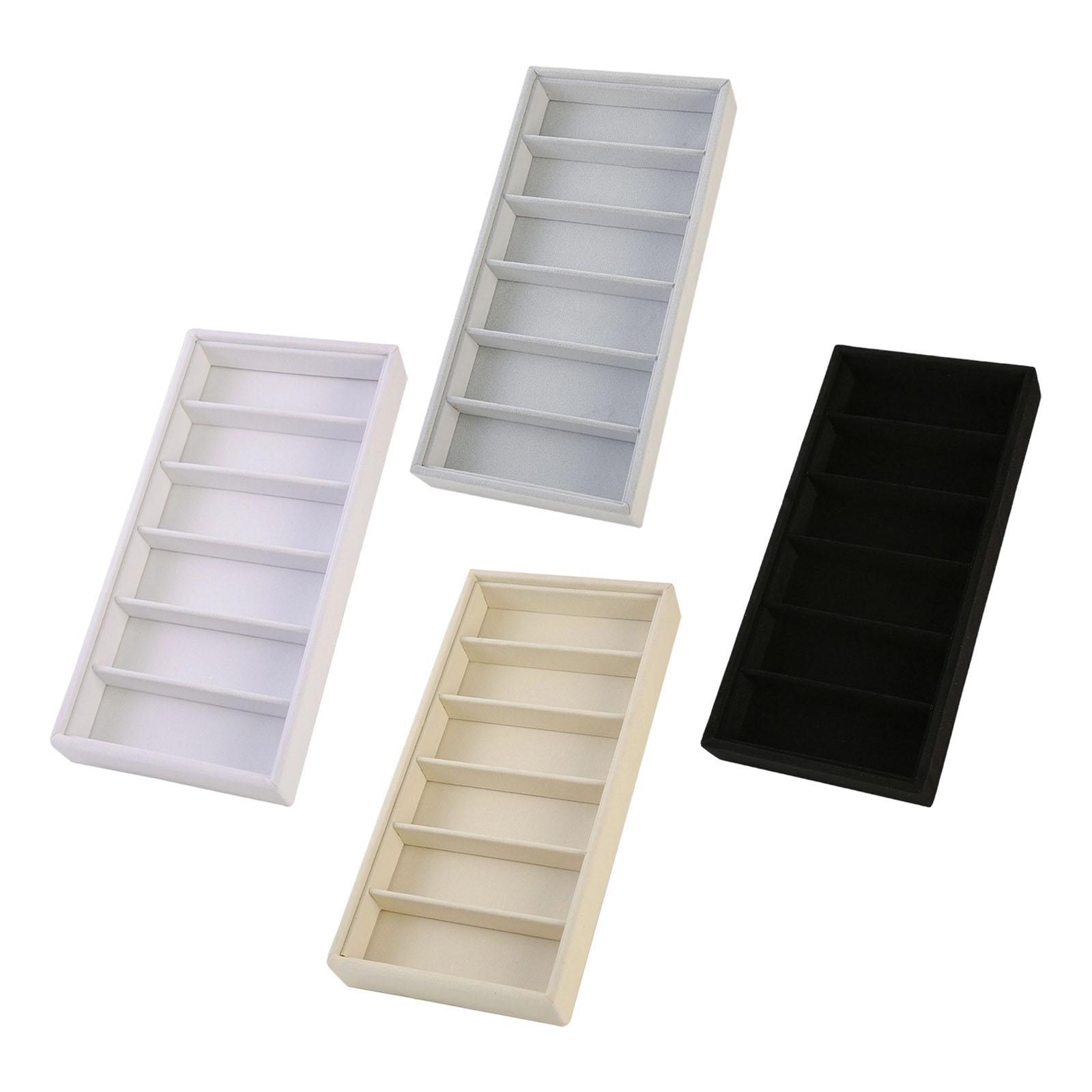 Men'S Accessories Organizer Tray - صينية عرض النظارات بـ 6 أقسام