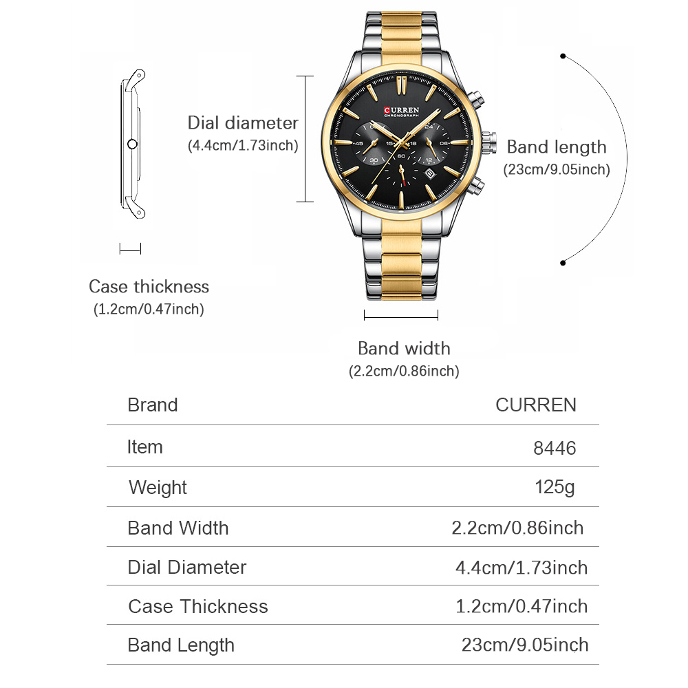 CURREN ساعات كوارتز كرونو رياض - مراجعة Men'S Accessories Watches وسعره