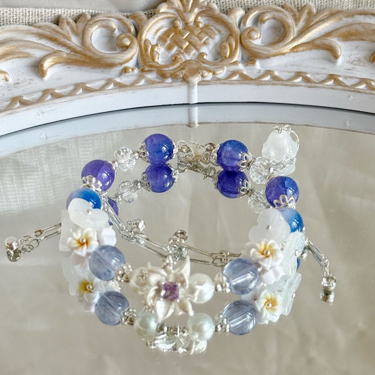 أساور نسائية مرصعة بالخرز مستو - مراجعة Men'S Accessories Anime وسعره