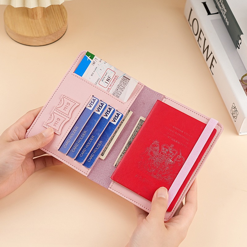 غطاء جواز سفر من الجلد الصناعي - مراجعة Passport Wallet Rfid وسعره