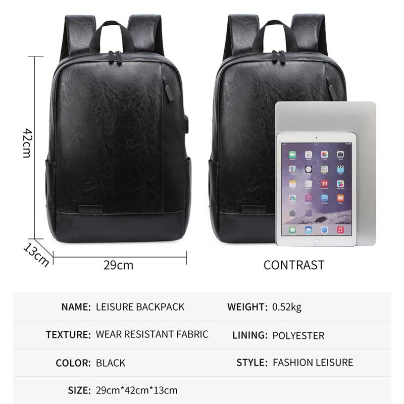 حقيبة ظهر عصرية للرجال من جلد  - مراجعة Men'S Accessories Backpack وسعره