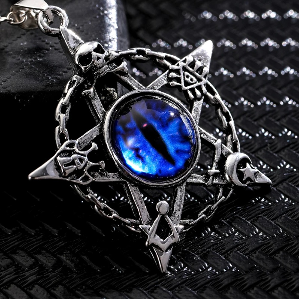 قلادة على شكل نجمة خماسية مع ع - مراجعة Men Accessories Style وسعره
