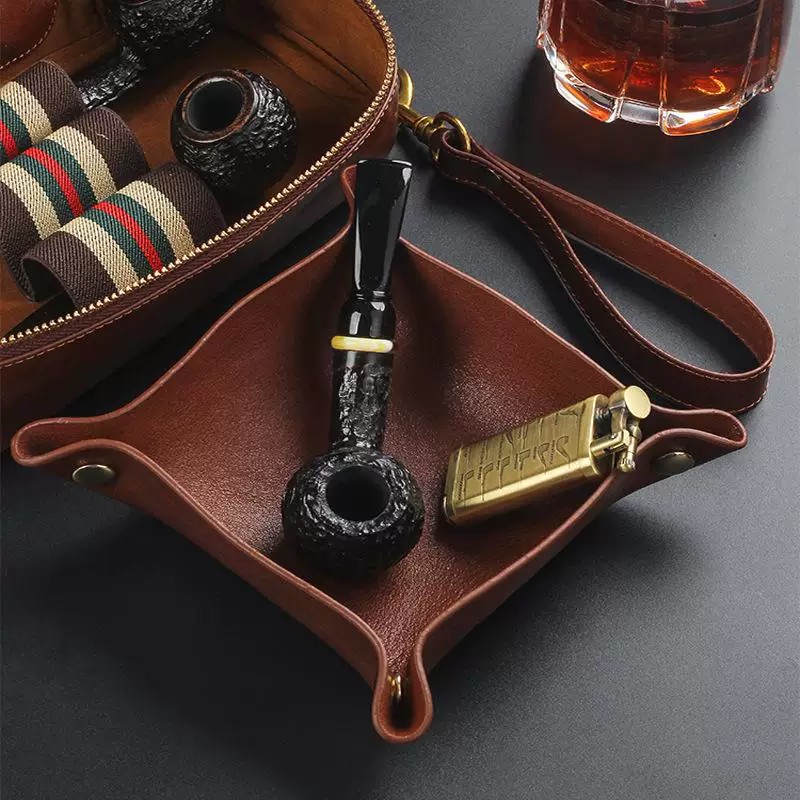 حقيبة أنابيب من الجلد الطبيعي، - مراجعة Men'S Accessories Organizer Tray وسعره