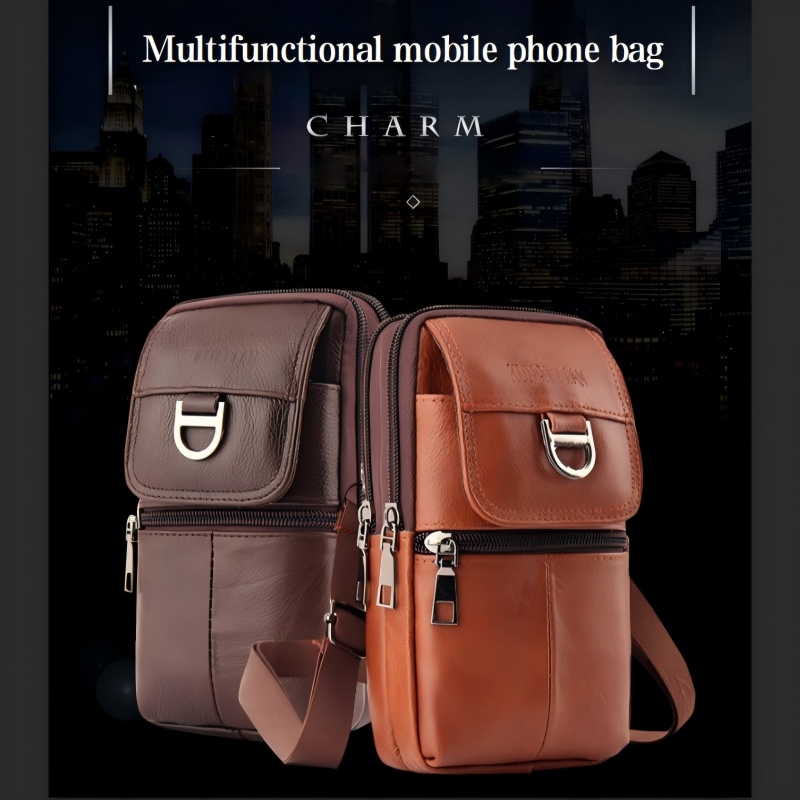 حقيبة خصر جلدية للرجال - حقيبة - مراجعة Men'S Accessories Backpack وسعره